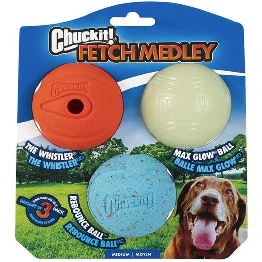 Chuckit Fetch Medley Balls - (3 Pack)