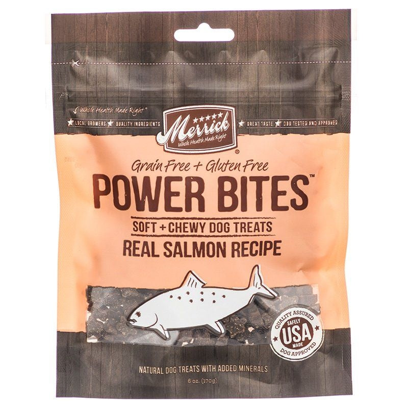 Merrick Power Bites Soft & Chewy Dog Treats - 6 oz