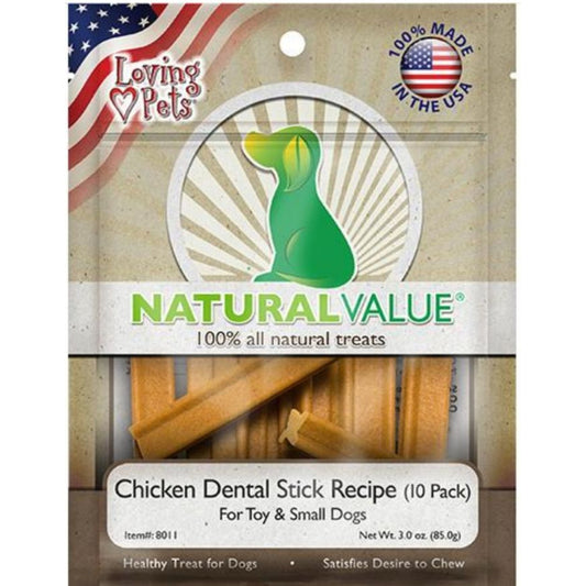 Natural Chicken Dental Sticks - 3 oz