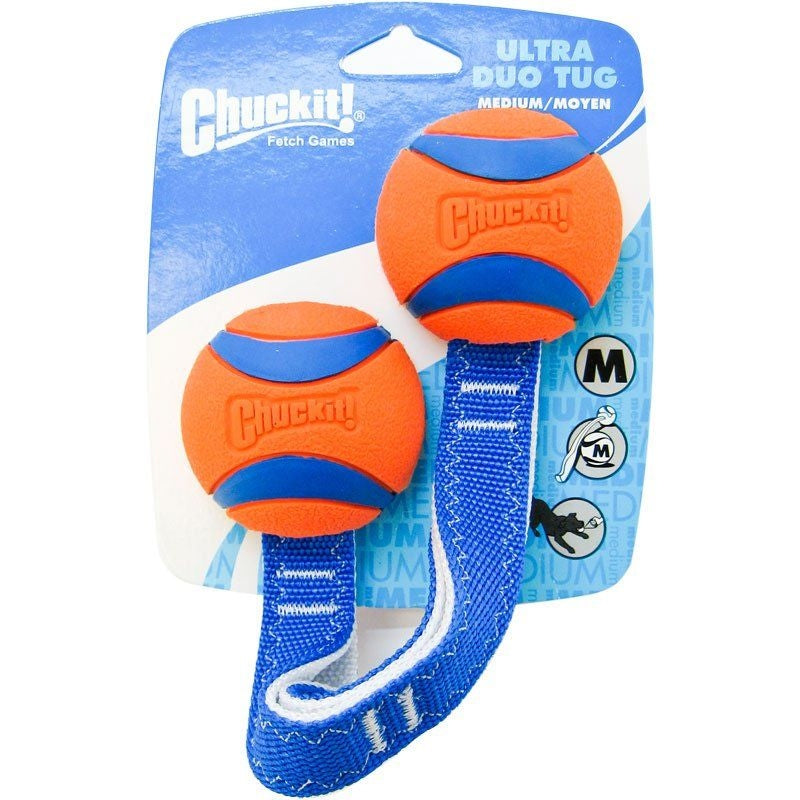 Chuckit Ultra Duo Tug - Medium Ball - 2.25" Diameter (1 Pack)